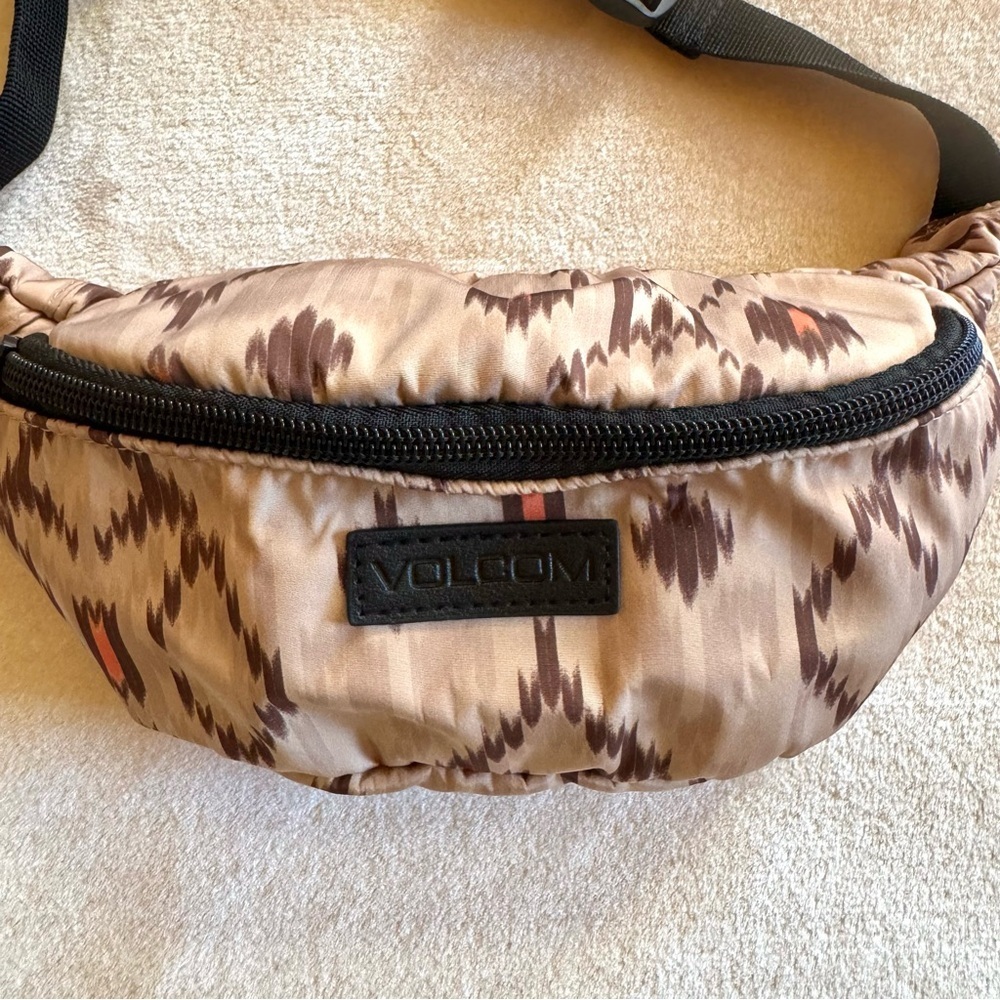 Brown Abstract Volcom Moon-Shaped Waist Bag - Picture 2 of 5